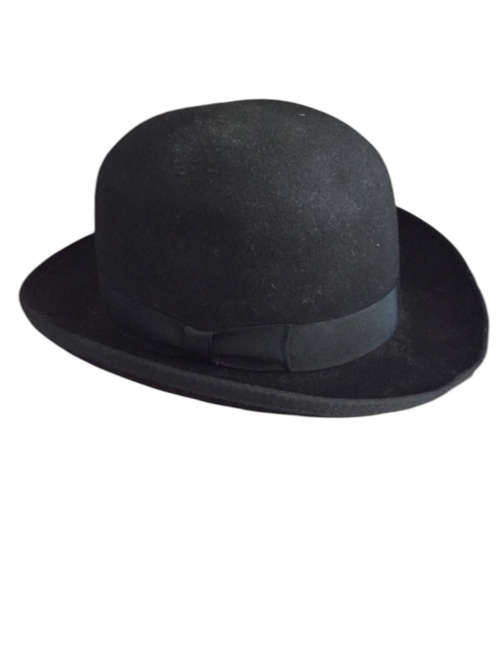 1920’s MORFELT DERBY Black Wool Felt Hat 🎉HP